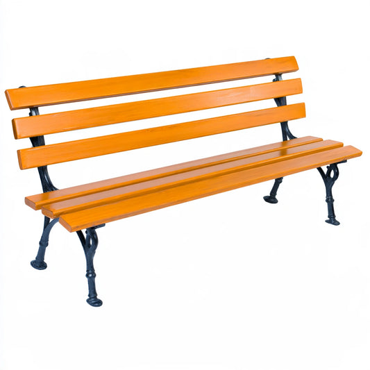 Panca decorativa, colore arancione
