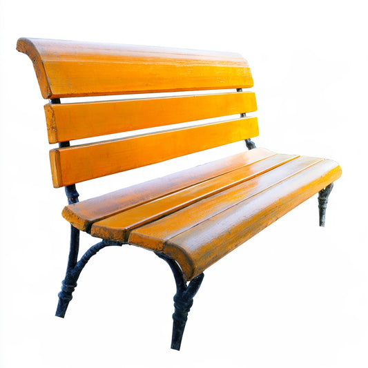 Panca decorativa, colore arancione